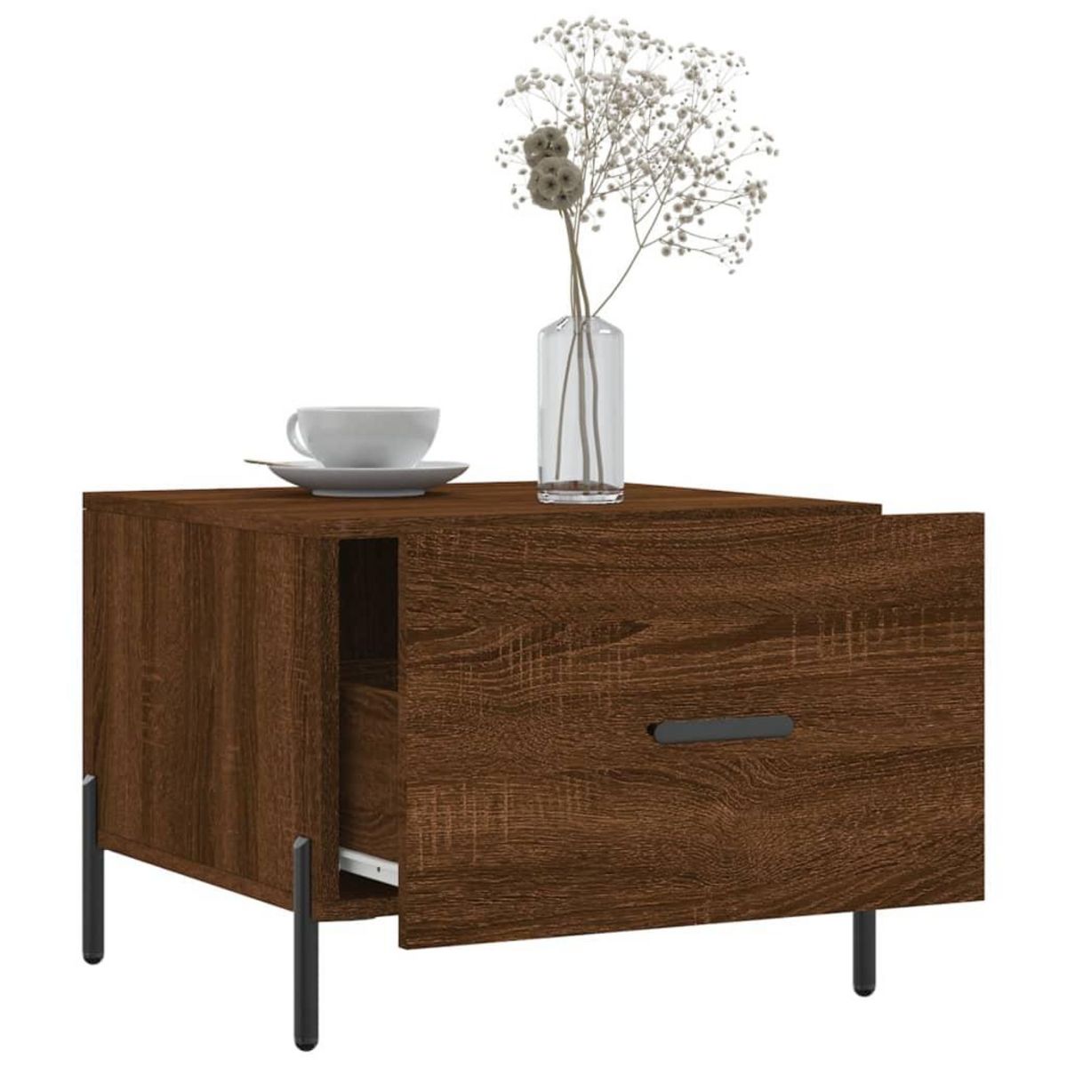 VIDAXL Table basse Chene marron 50x50x40 cm Bois d'ingenierie