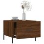 Voir la diapositive 4 : VIDAXL Table basse Chene marron 50x50x40 cm Bois d'ingenierie