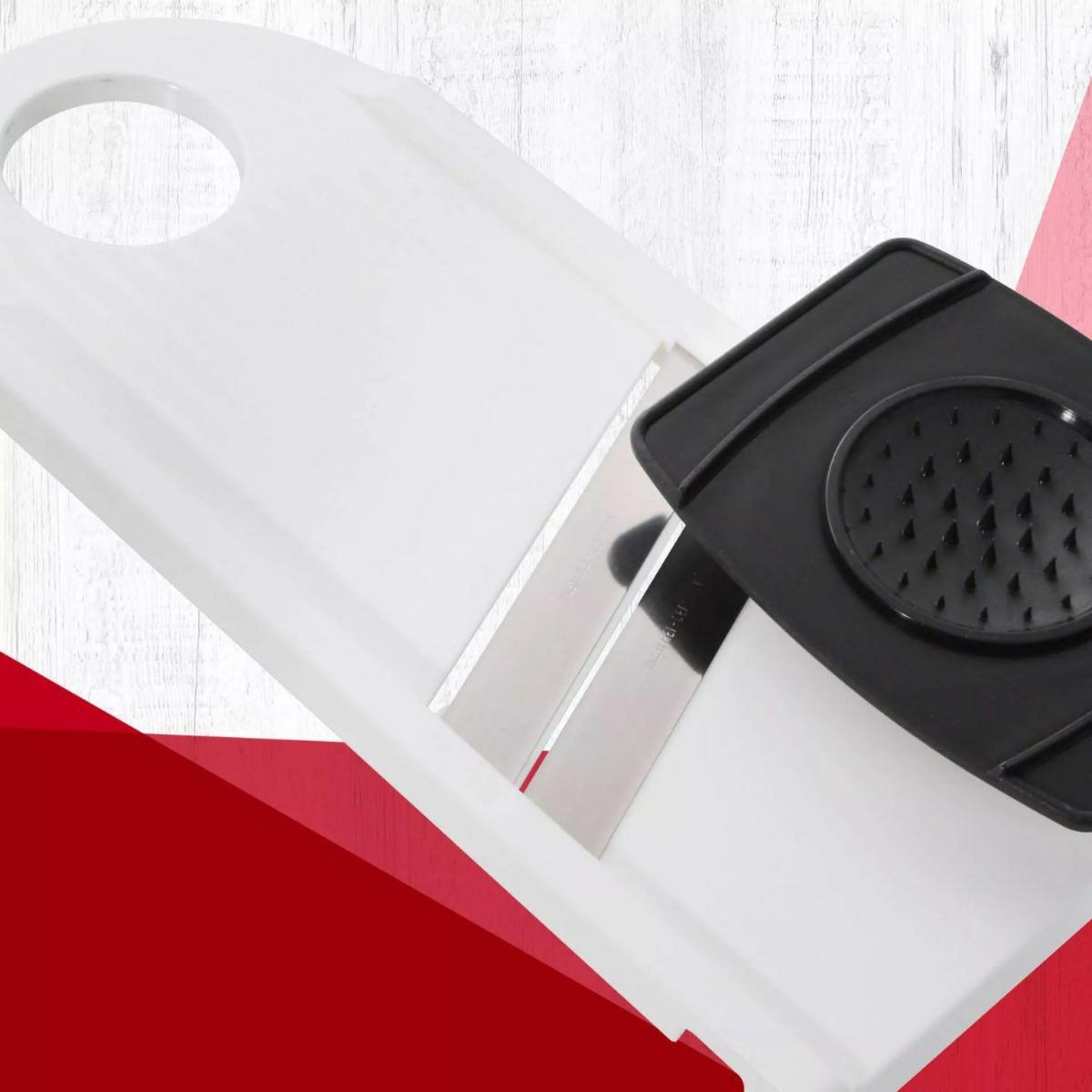 Fackelmann Mandoline de cuisine manuelle double lame avec protège main Fackelmann Basic