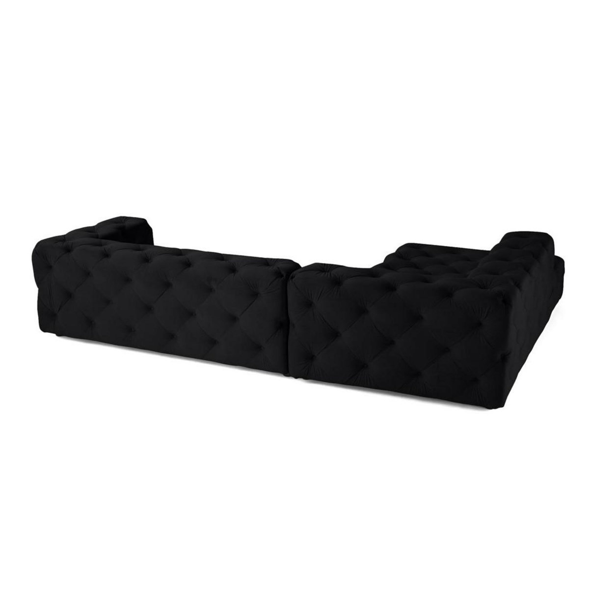 LISA DESIGN Gallata - canapé chesterfield d'angle gauche - 5 places - en velours