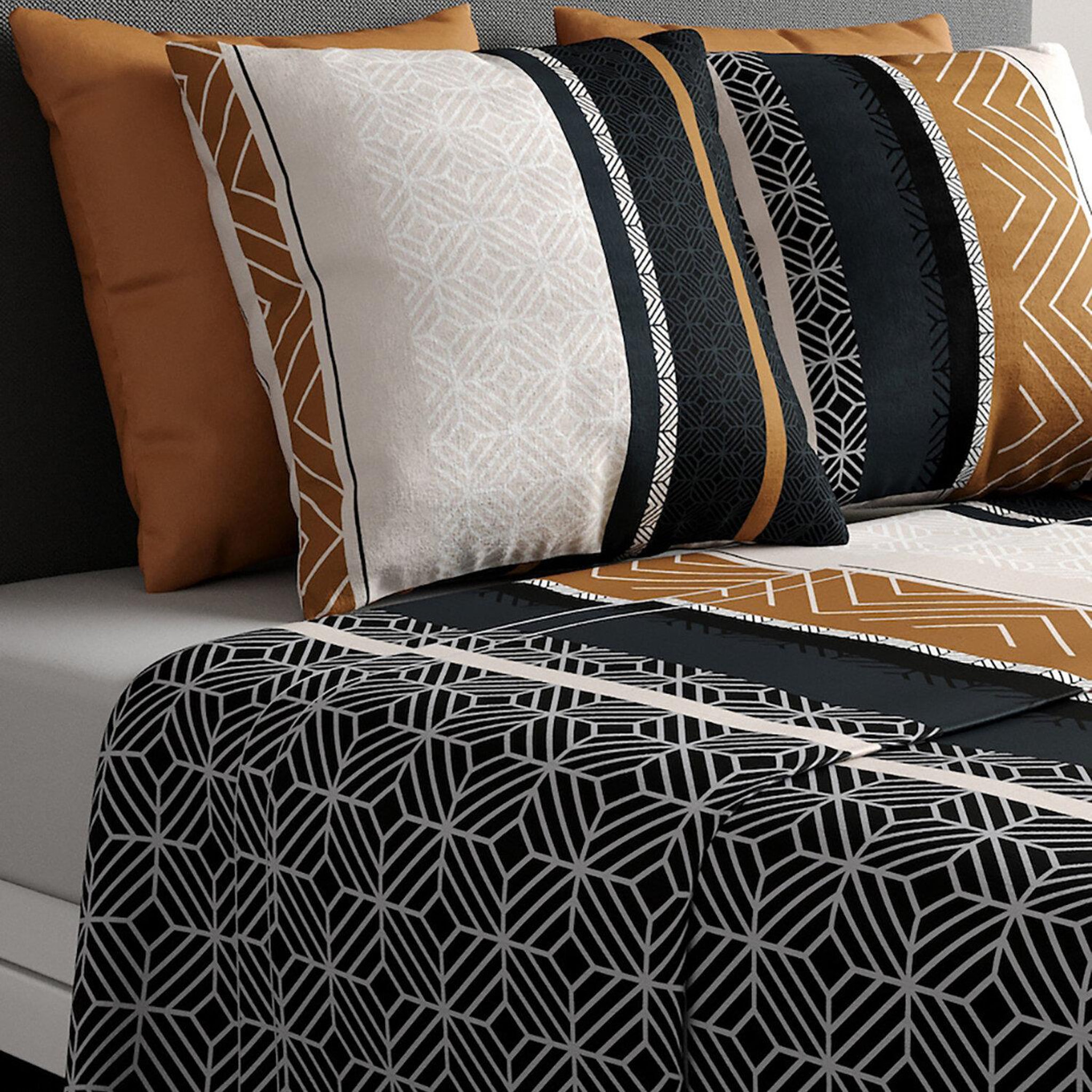 Voir la diapositive 3 : ATELIER DU COTON Parure de drap housse 100% coton 57fils-trophé