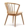 VS VENTA-STOCK Pack 2 chaises Mura, Couleur Chêne, Bois Massif, 55 cm x 58,5 cm x 84 cm