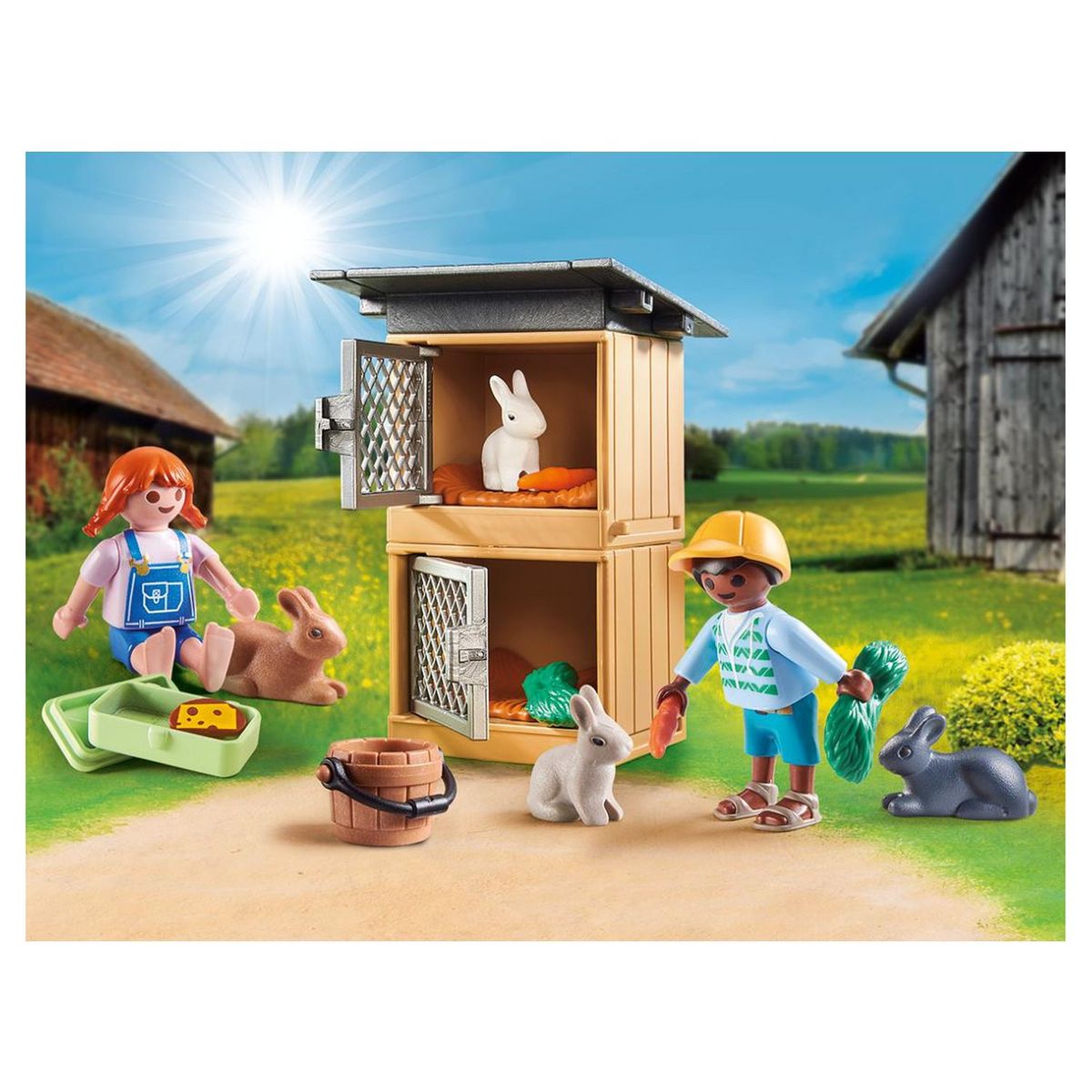 PLAYMOBIL 70675 - City Life Enfant et lapins