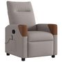 Voir la diapositive 2 : VIDAXL Fauteuil de massage inclinable Taupe Tissu