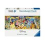 Voir la diapositive 1 : RAVENSBURGER Puzzle Ravensburger Puzzle Panorama Disney 1000 pièces jaune