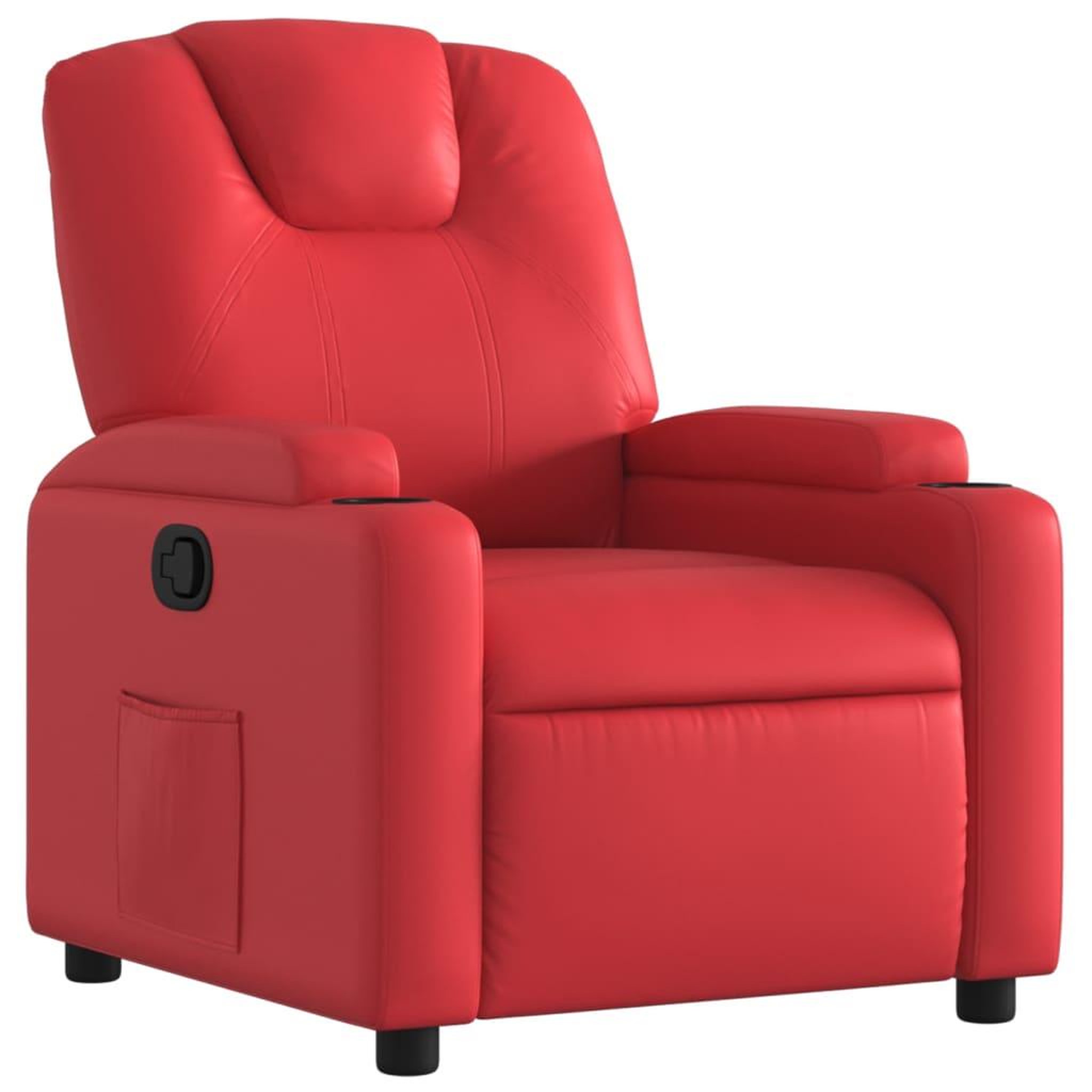 Voir la diapositive 2 : VIDAXL Fauteuil inclinable Rouge Similicuir
