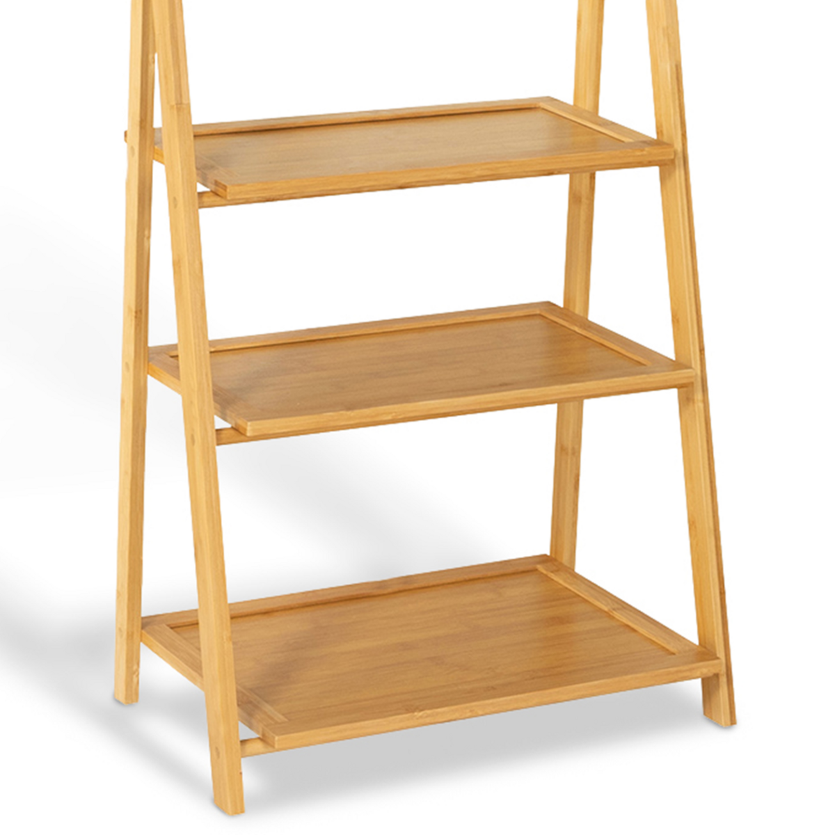 ID MARKET Porte-serviettes 3 niveaux LANA 3 étagères en bambou