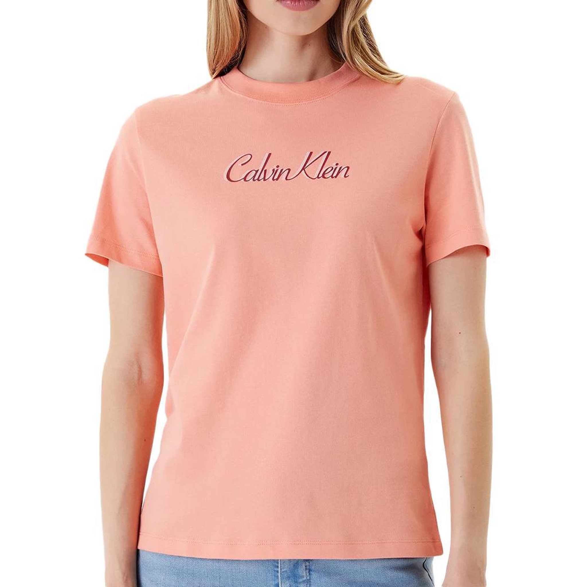 Voir la diapositive 1 : CALVIN KLEIN JEANS T-shirt Rose Femme Calvin Klein Jeans Ss 20s Classic Logo