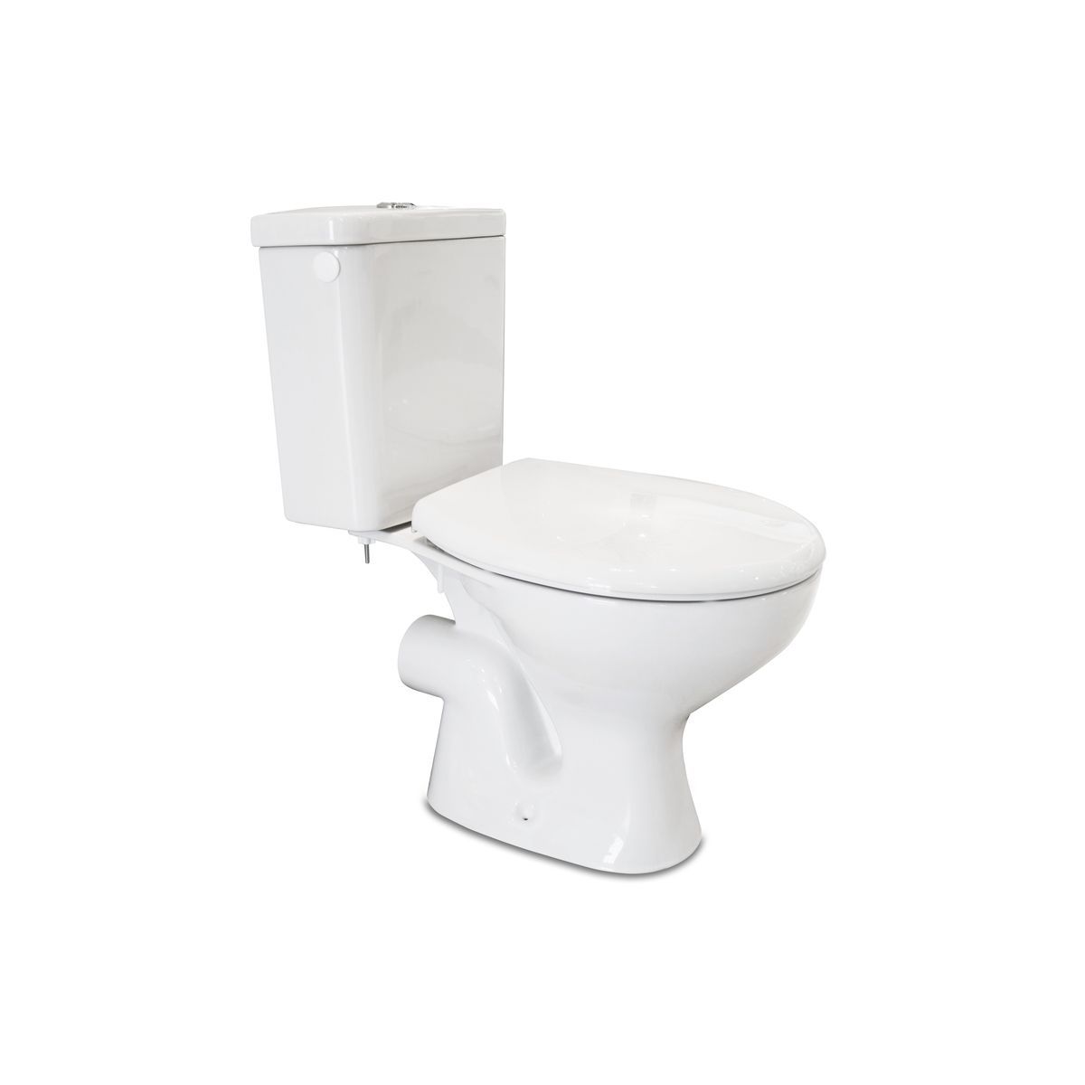 ONDEE WC Serti à poser avec colonne horizontale - Blanc