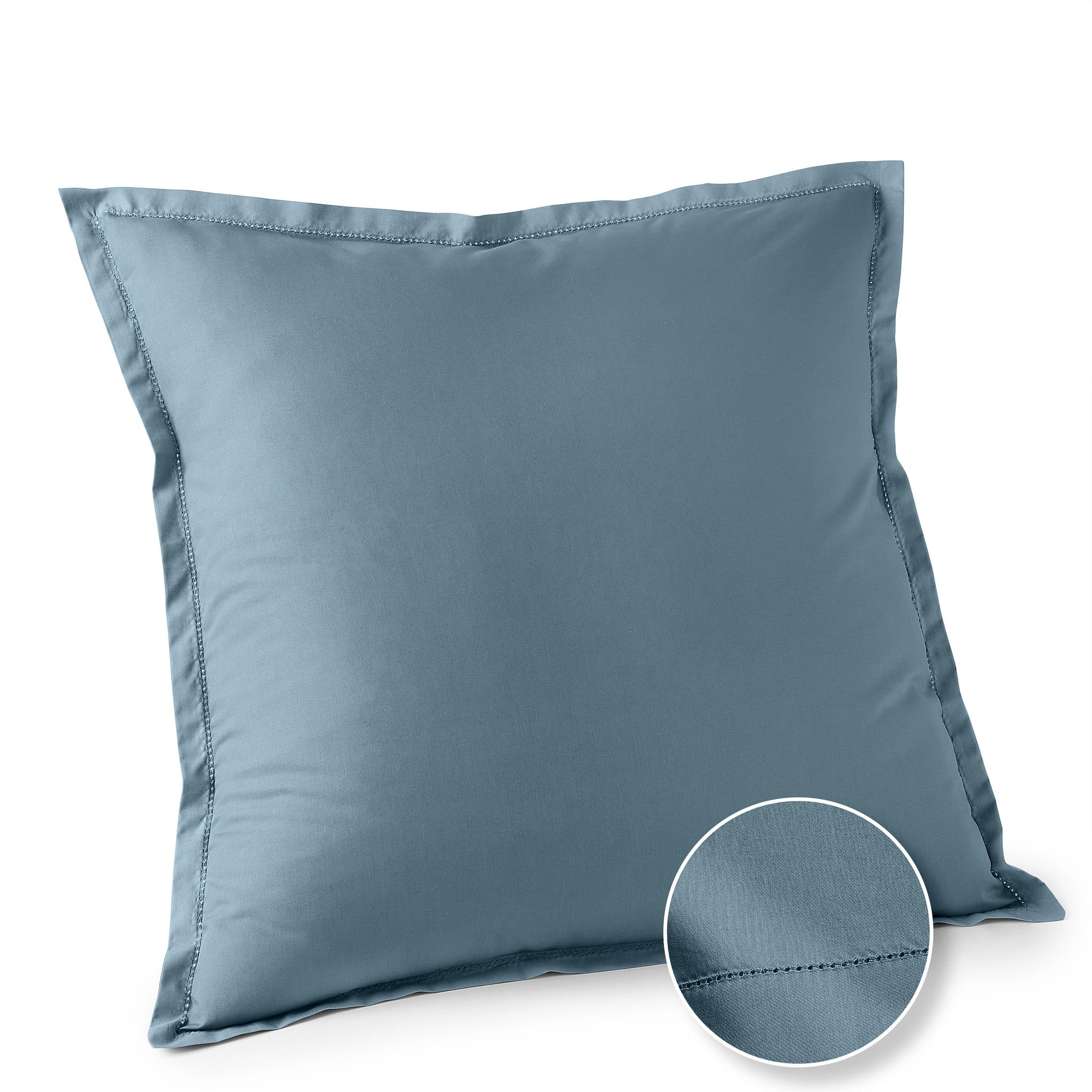 Voir la diapositive 1 : ACTUEL Taie d'oreiller unie en percale de coton 70 fils - collection permanente