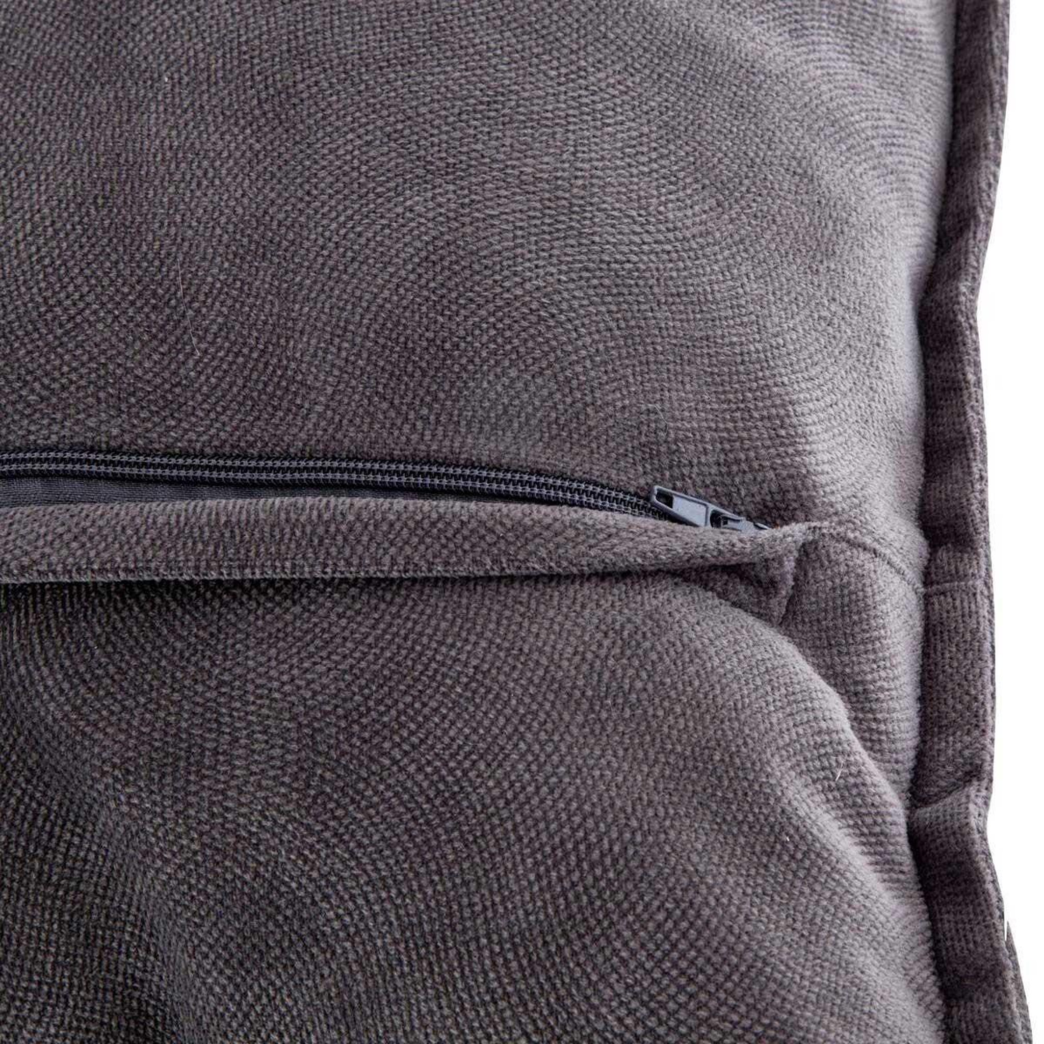 Voir la diapositive 3 : ATMOSPHERA Coussin déhoussable  lilou  45x45cm gris foncé