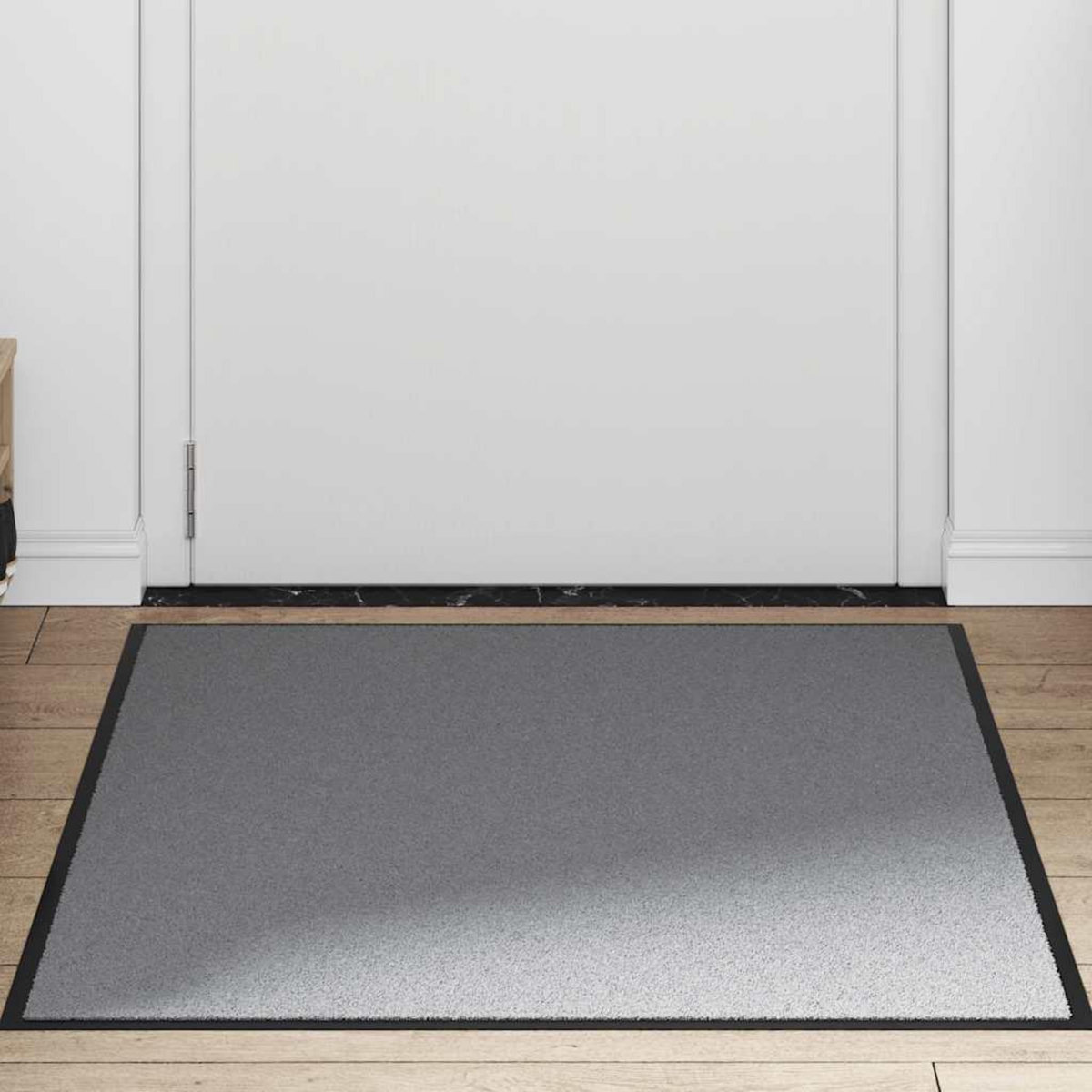 VIDAXL Paillasson gris 90x120 cm
