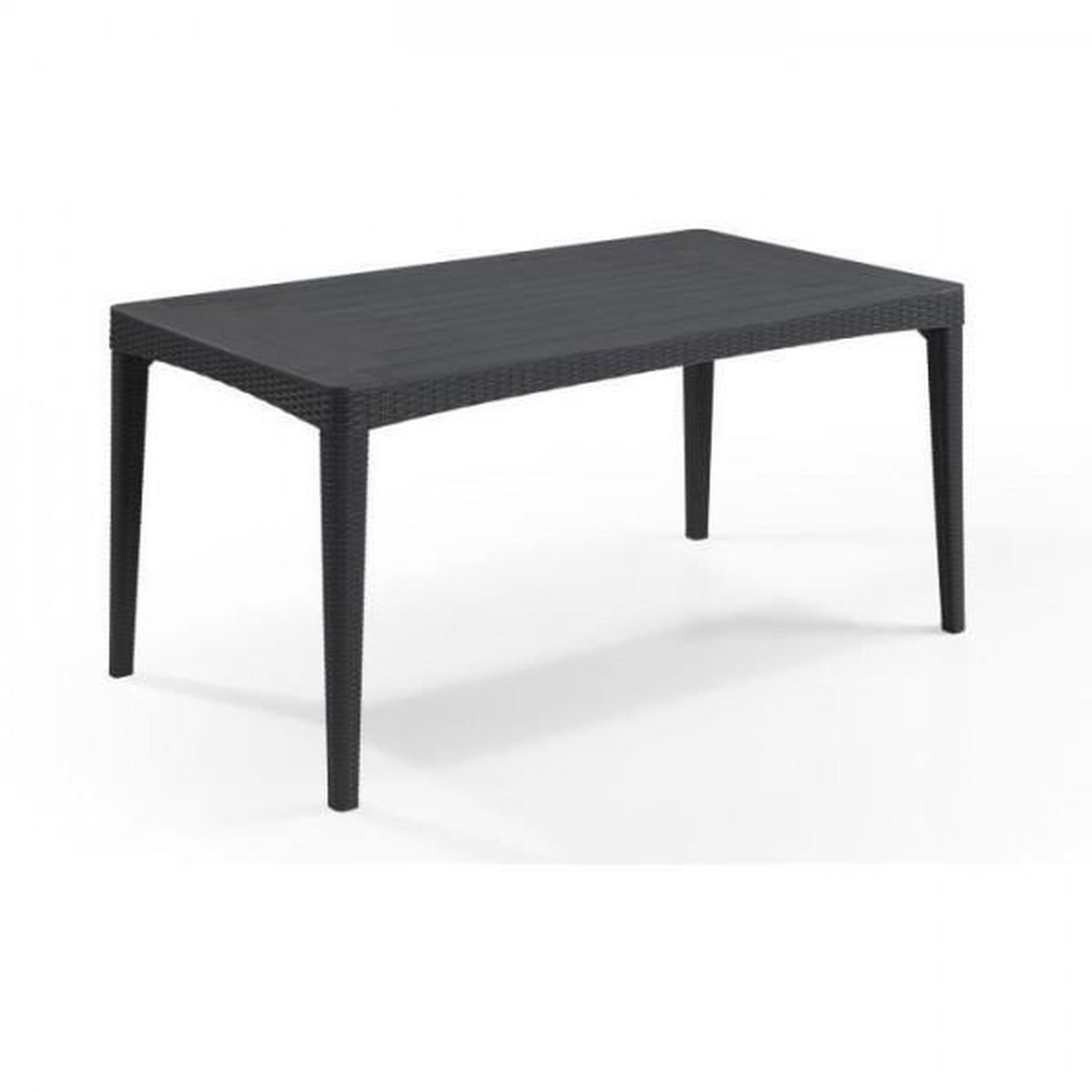 Voir la diapositive 1 : ALLIBERT by KETER Table de jardin - rectangulaire - gris graphite - en résine - 6 personnes - Girona - Allibert by KETER