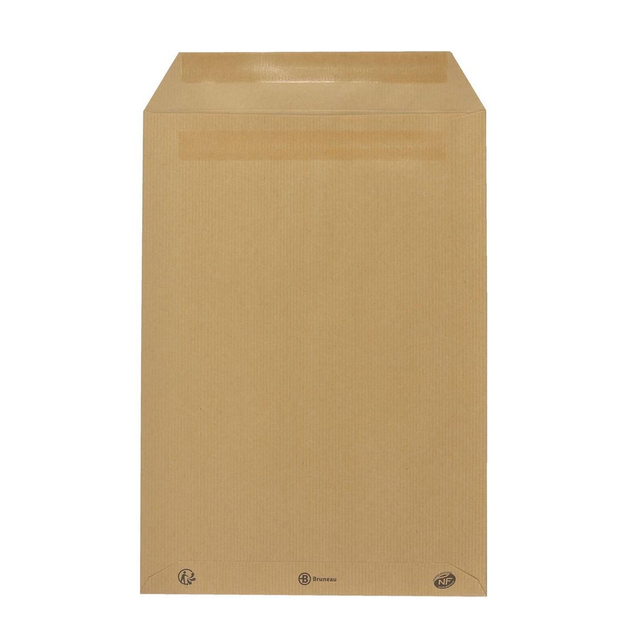 Bruneau 10 Enveloppes kraft 90 g - 22,9 x 32,4 cm