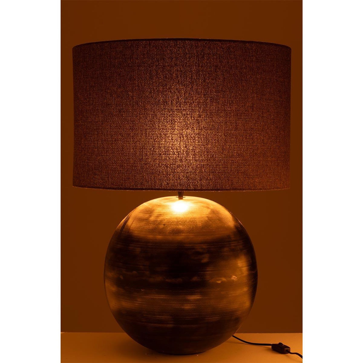 Paris Prix Lampe à Poser en Métal  Bol  78cm Noir