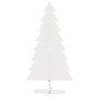 Voir la diapositive 3 : VIDAXL Arbre de Noël en bois pour décoration blanc 150 cm pin massif