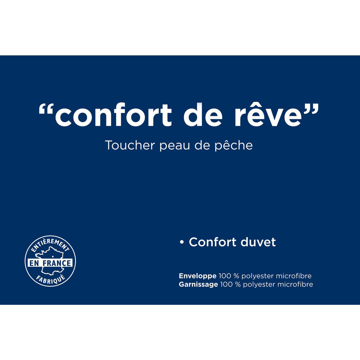 Oreiller sensation duvet CONFORT DE REVE
