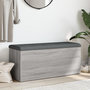 Voir la diapositive 3 : VIDAXL Banc de rangement sonoma gris 102x42x45 cm bois d ingénierie