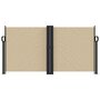 Voir la diapositive 3 : VIDAXL Auvent lateral retractable beige 120x1200 cm