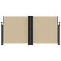 Voir la diapositive 3 : VIDAXL Auvent lateral retractable beige 120x1200 cm