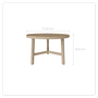 Voir la diapositive 4 : Rendez vous déco Table basse ronde en bois de mindi D60 cm-Paloma