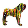 Voir la diapositive 3 : Paris Prix Statuette Déco Coulure  Molosse  50cm Multicolore