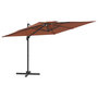 Voir la diapositive 2 : VIDAXL Parasol cantilever a double toit Terre cuite 400x300 cm