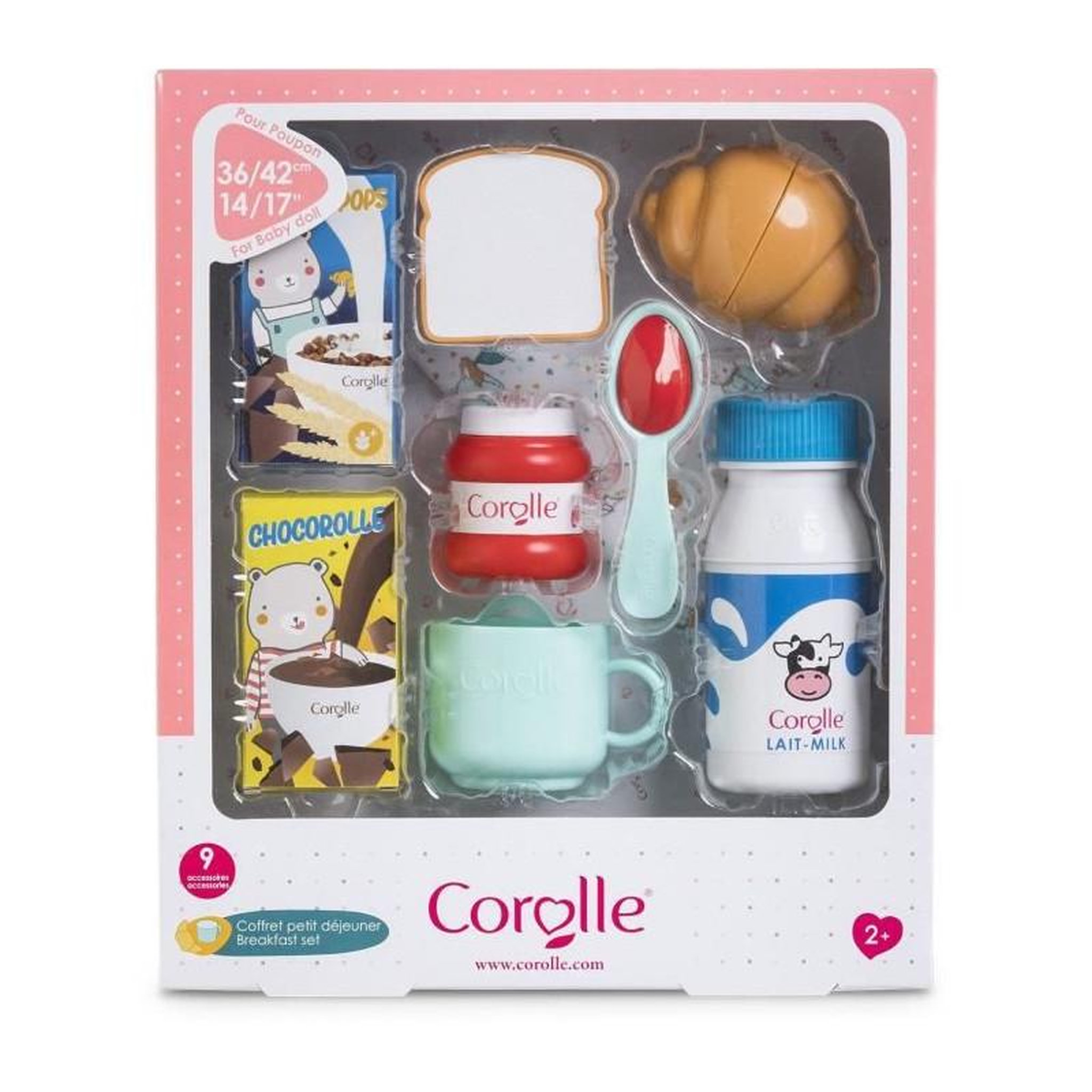 Voir la diapositive 6 : Corolle Coffret Petit Déjeuner pour poupon 36 et 42 cm