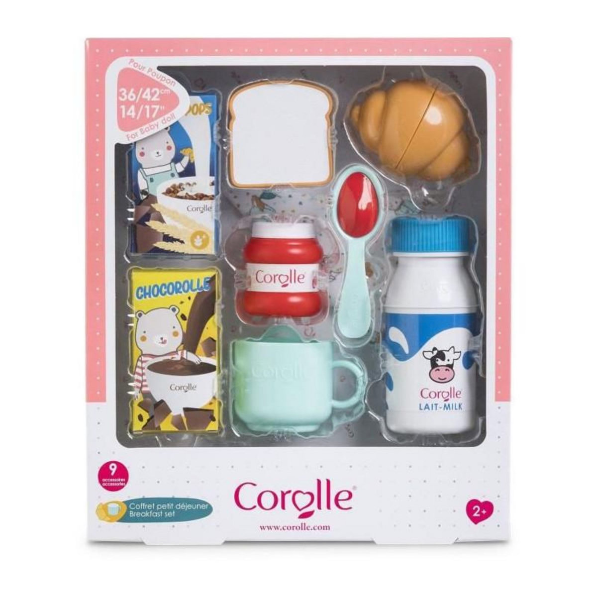 Corolle Coffret Petit Déjeuner pour poupon 36 et 42 cm