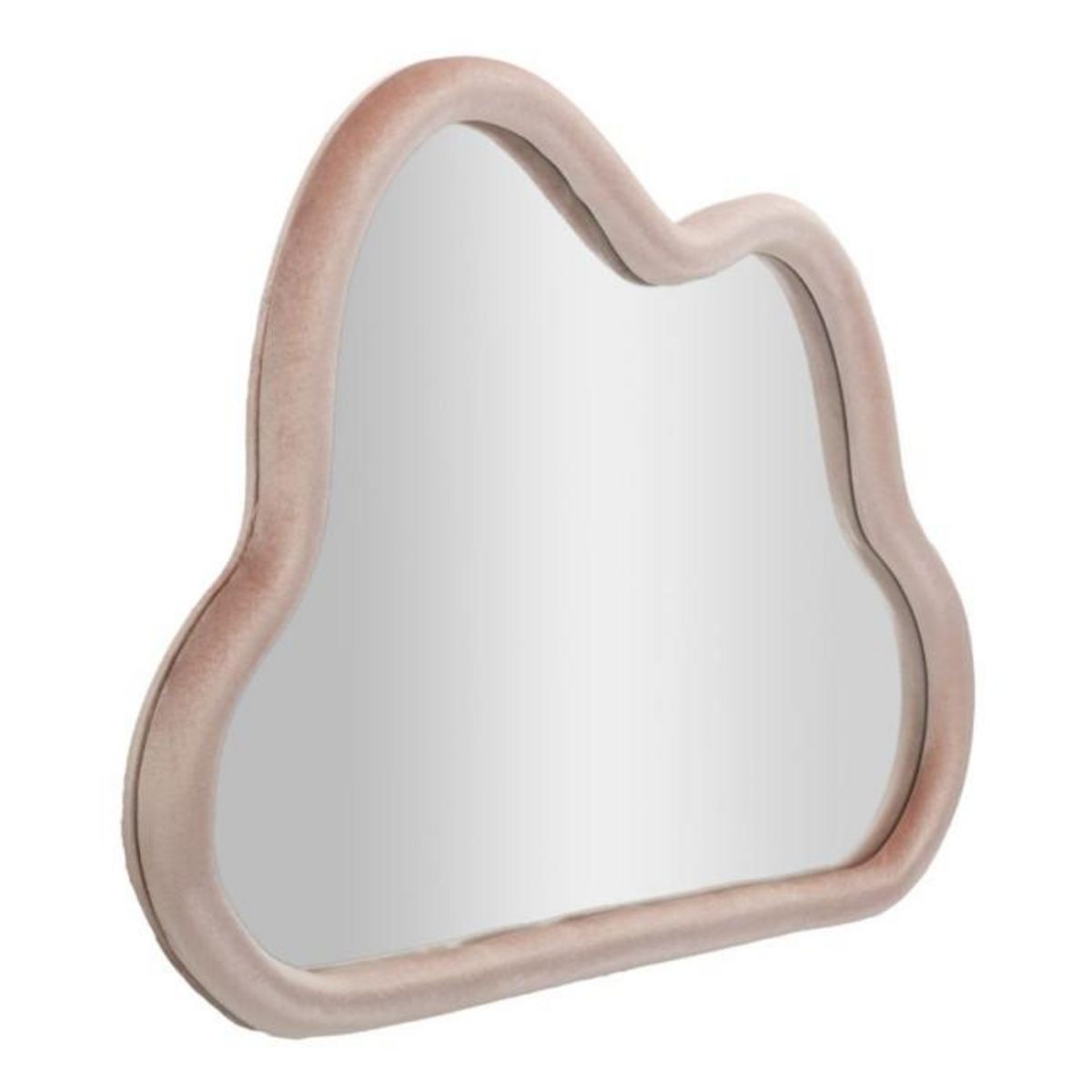 Paris Prix Miroir Mural en Velours  Cloud  90cm Rose