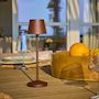 Voir la diapositive 2 : Lumisky Lampe de table sans fil EMILY Marron Aluminium H25cm