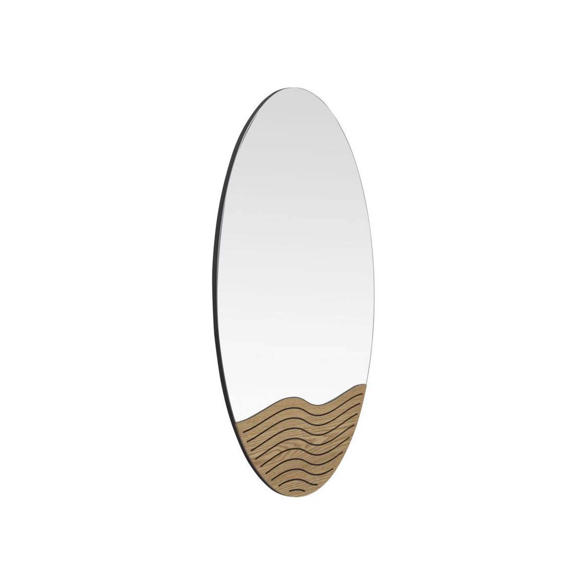 Voir la diapositive 2 : Paris Prix Miroir mural déco  lines  80cm naturel