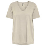 Only T shirt  Femme Only Harly. Coloris disponibles : Beige
