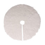 ATMOSPHERA Tapis pour sapin de Noël duveteux. Coloris disponibles : Blanc