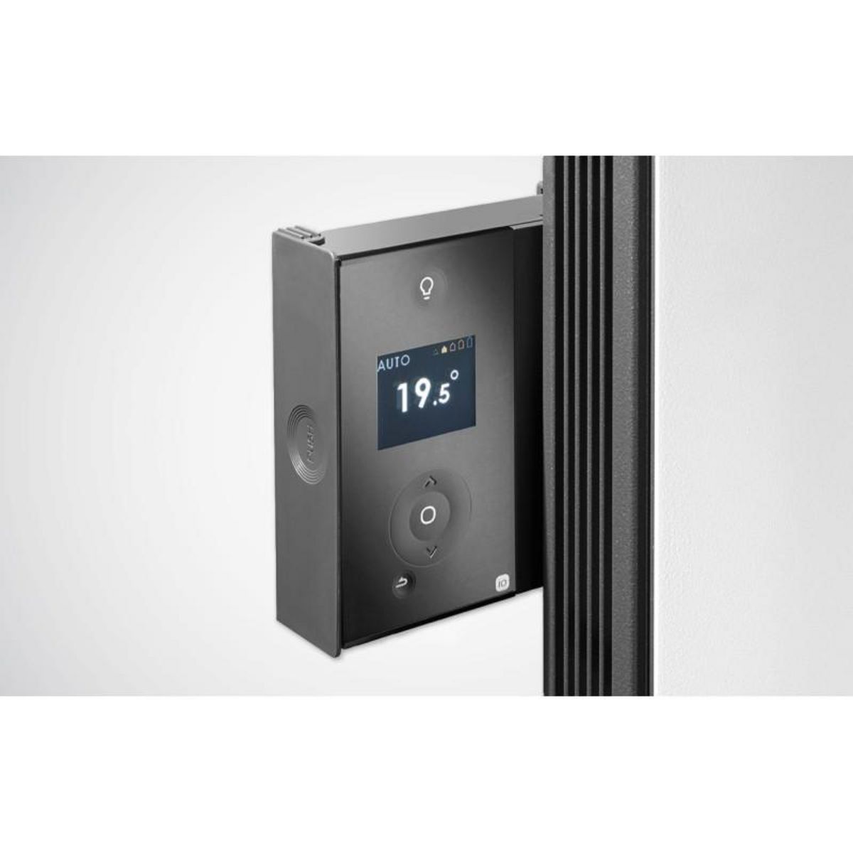 Atlantic Radiateur connecté pilotage intelligent vertical DIVALI 1500W gris étoilé ATLANTIC 507629