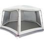 Voir la diapositive 2 : VIDAXL Tente piscine toit amovible parois maille gris 670x590 cm