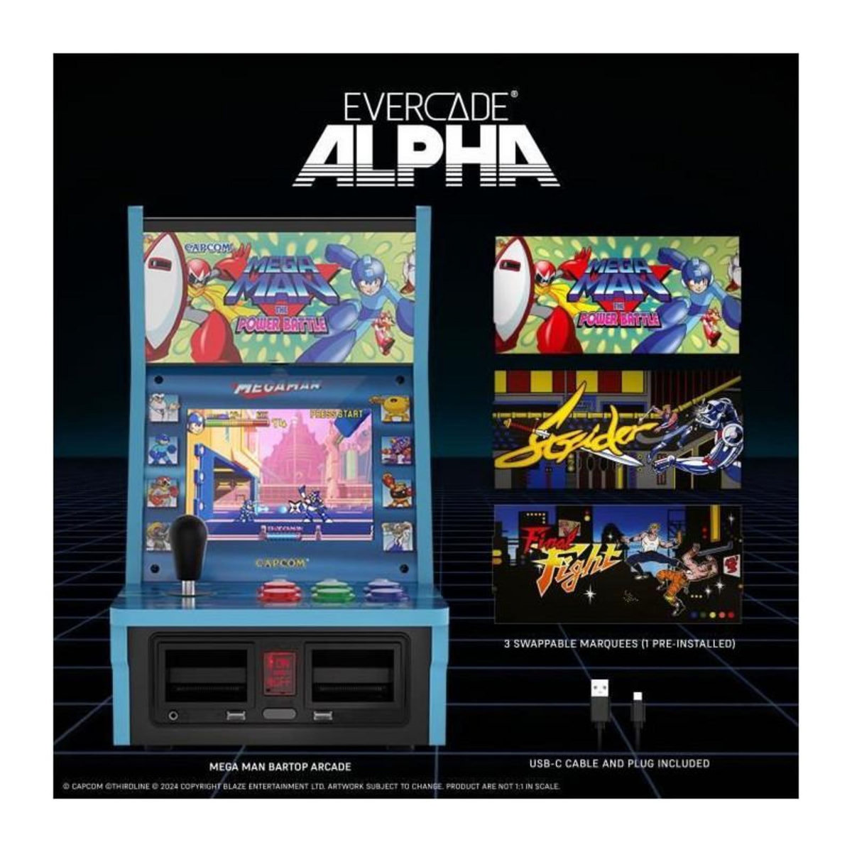 Just for games Console Rétrogaming - JUST FOR GAMES - Evercade Alpha Mega Man Bartop Arcade