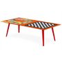 Voir la diapositive 3 : Paris Prix Table Basse 2 Covers  Kid  120cm Rouge