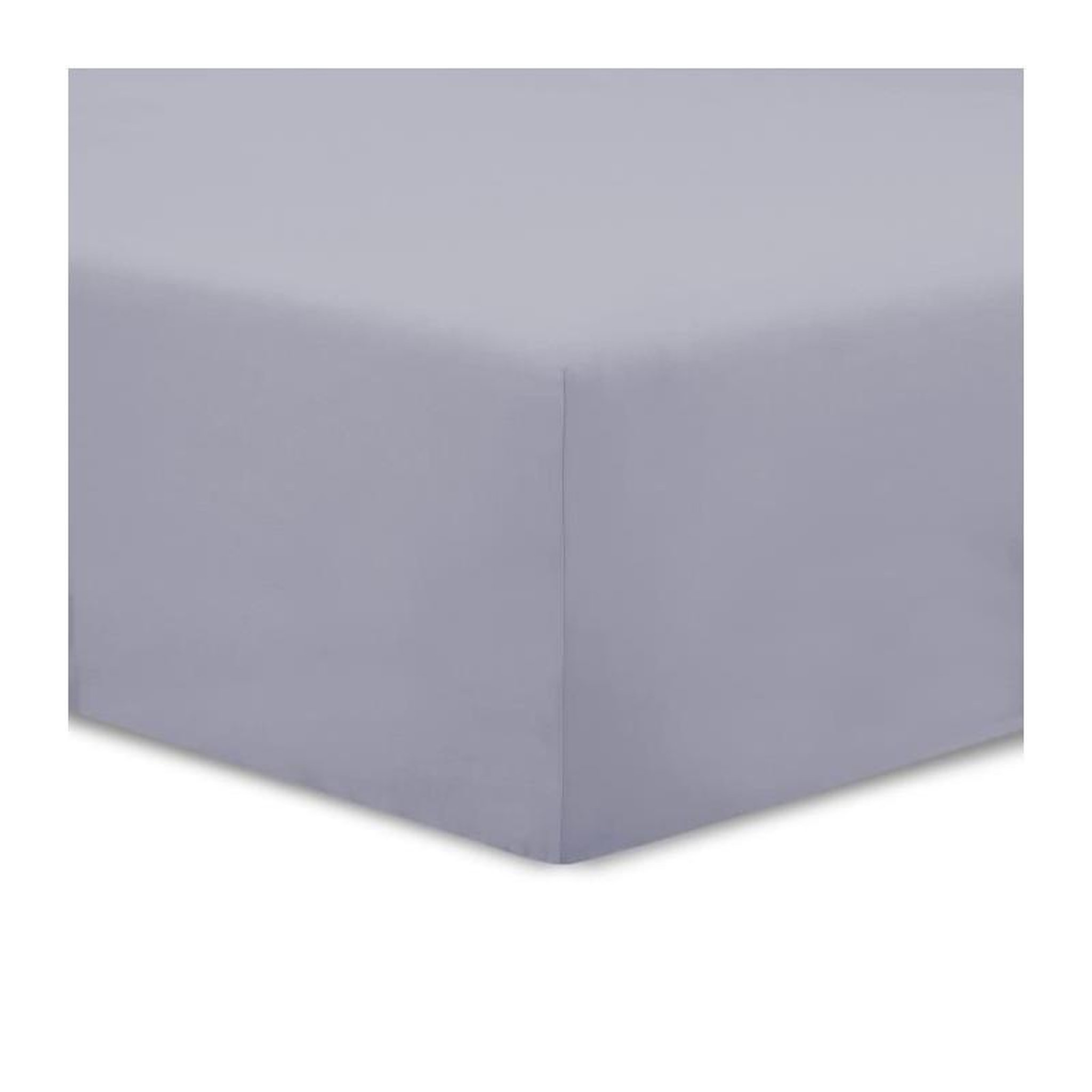 VISION Vision - Drap housse Gris - 200x200cm - 100% coton