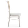 Voir la diapositive 4 : VS VENTA-STOCK Pack de 2 chaises Vesta Couleur Blanc, Bois Massif et Rotin naturel