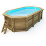Voir la diapositive 2 : Habitat et Jardin Piscine bois   Brazilia 130    5.86 x 3.86 x 1.31 m - Bâche à bulles 180 µ - Bâche hiver 280 g/m²