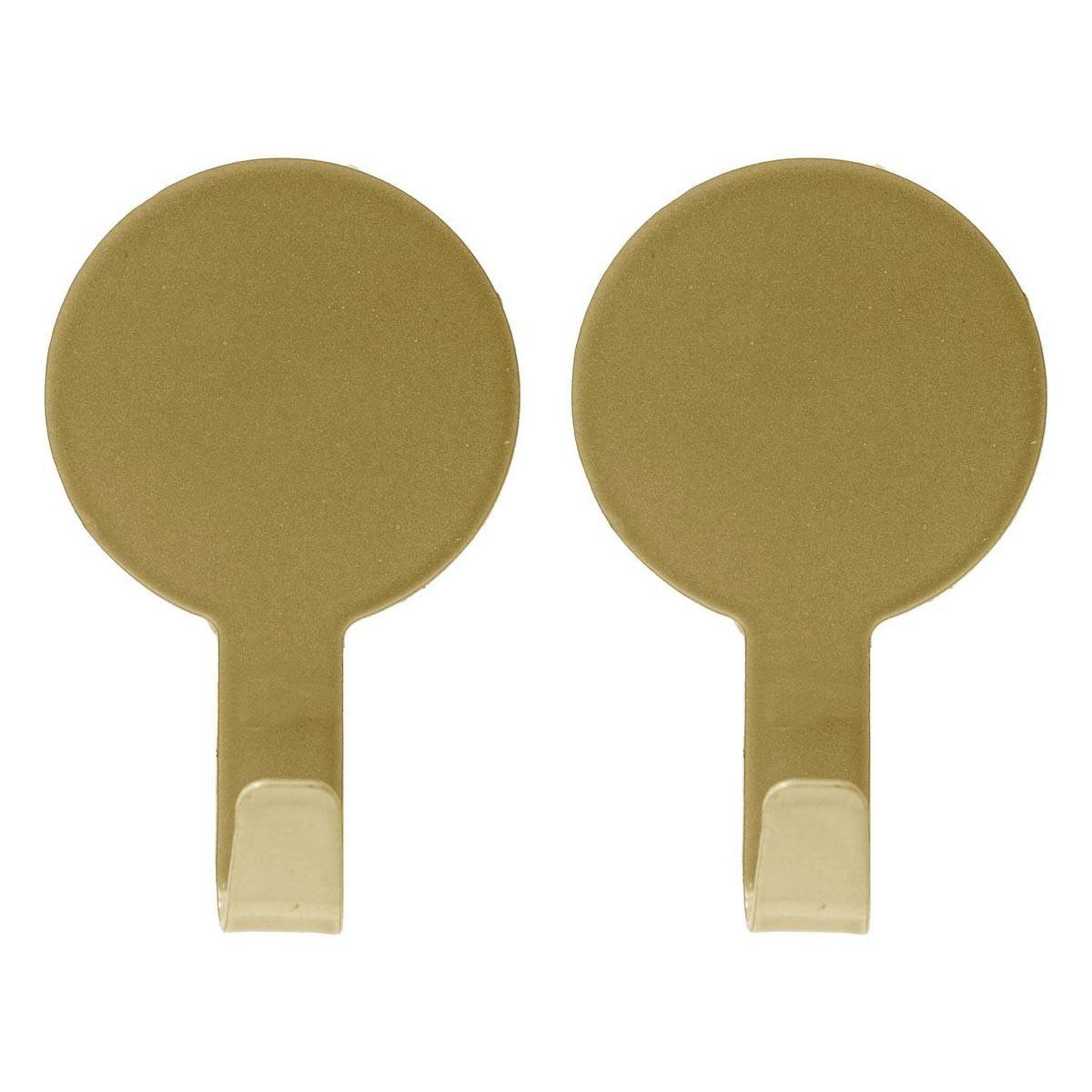 Douceur d'Intérieur Lot de 2 Crochets Adhésifs  Fixeo  7cm Or