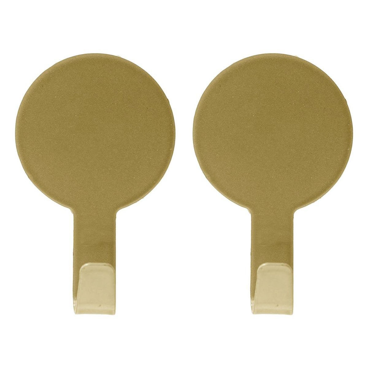 Paris Prix Lot de 2 Crochets Adhésifs  Fixeo  7cm Or