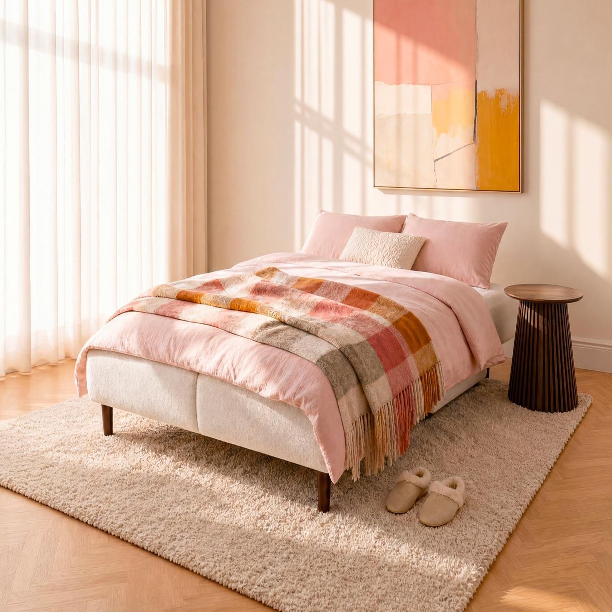 Voir la diapositive 2 : BEST MOBILIER Hortense - canapé droit 3 places convertible avec coffre en velours texturé