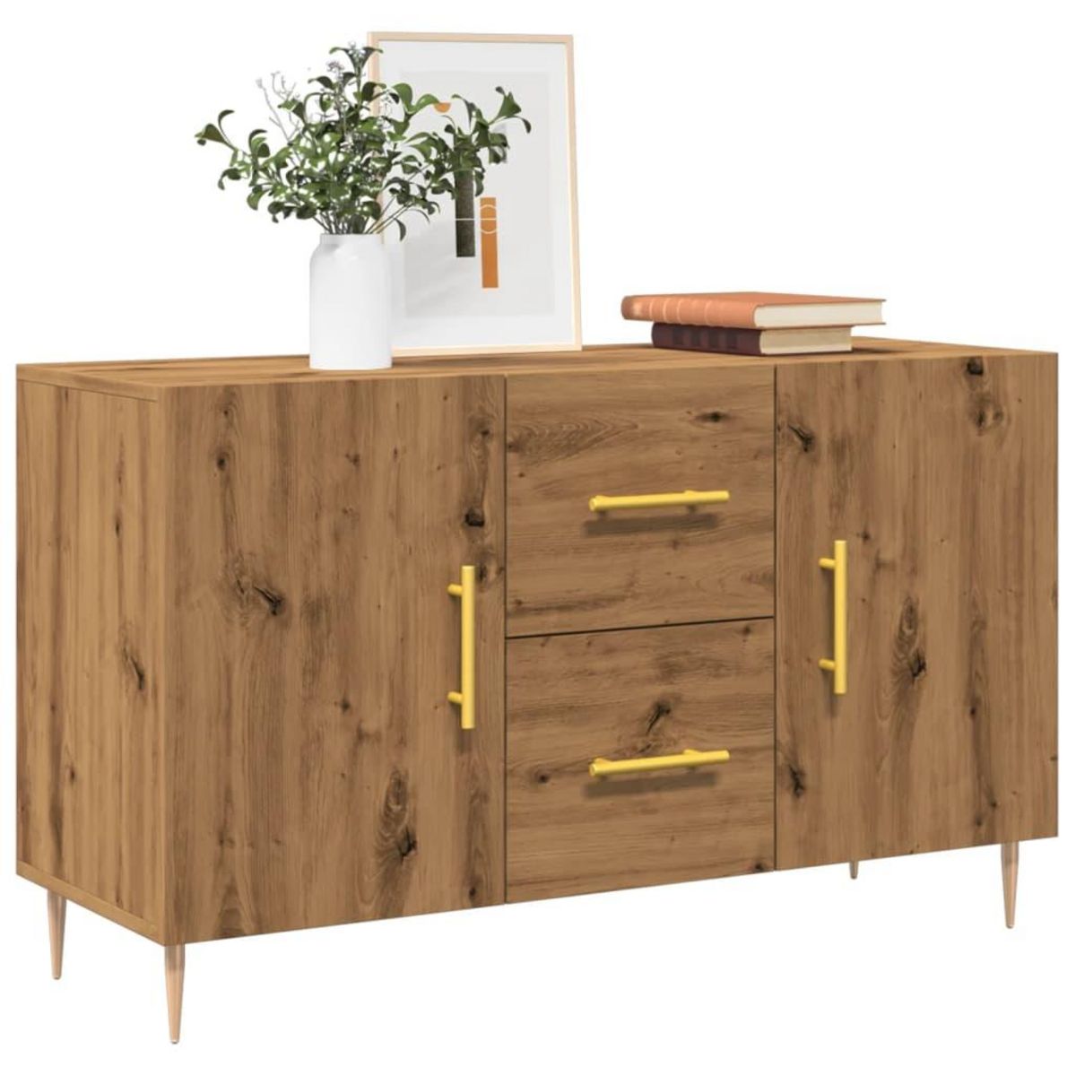 VIDAXL Buffet chene artisanal 100x36x60 cm bois d'ingenierie