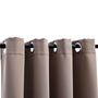 Voir la diapositive 3 : VIDAXL Rideaux occultants avec anneaux en metal 2 pcs Taupe 140x225 cm
