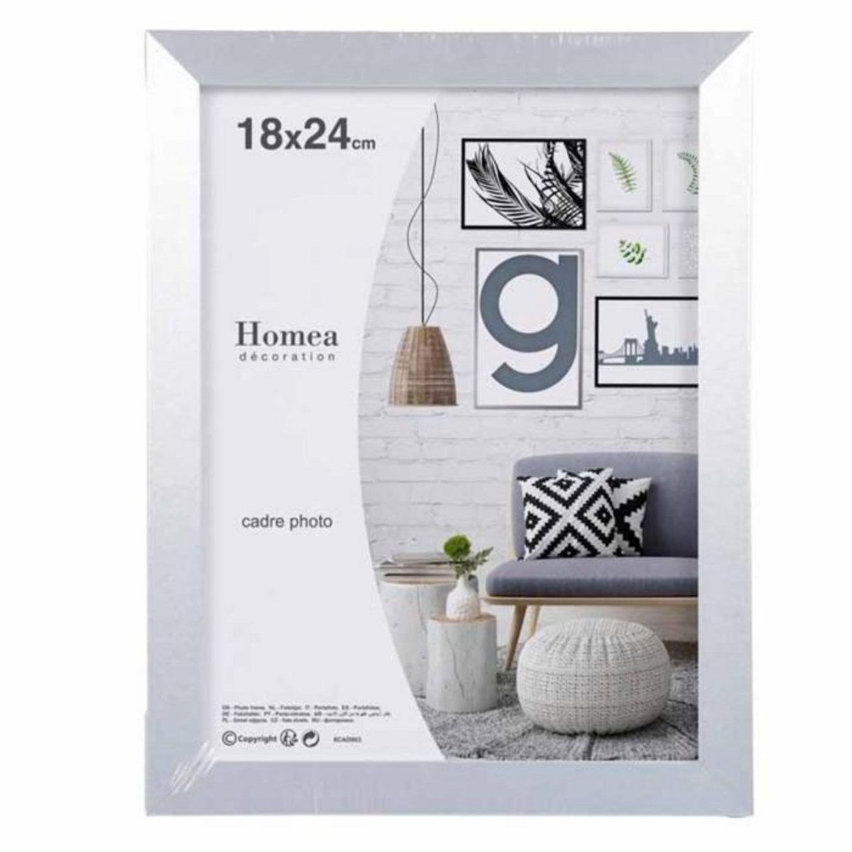 Paris Prix Cadre Photo Déco  Loft  18x24cm Argent