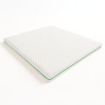 THE WHITE STONE Surmatelas 80x190 en Mémoire de Forme Breeze à 9 Zones Différenciées | Hauteur 5 cm | Correcteur de Matelas Ergonomique & Déhoussable | Tissu Polar Hypoallergénique & Rafraîchissant | Made in Italy. Coloris disponibles : Blanc