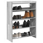 Voir la diapositive 1 : VIDAXL Etagere a chaussures sonoma gris 60x25x81 cm bois d'ingenierie
