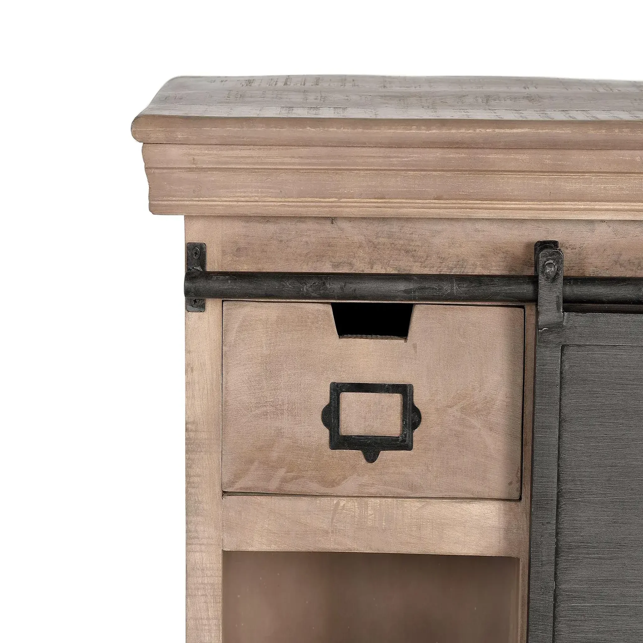 Voir la diapositive 3 : GINER Y COLOMER SL Buffet en bois de manguier 85cm style industriel moderne